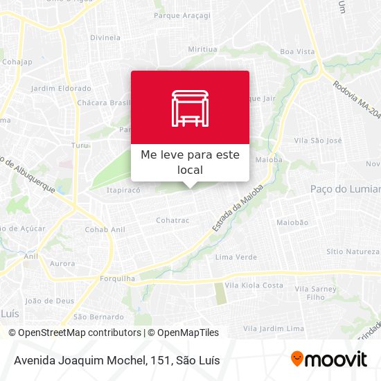 Avenida Joaquim Mochel, 151 mapa