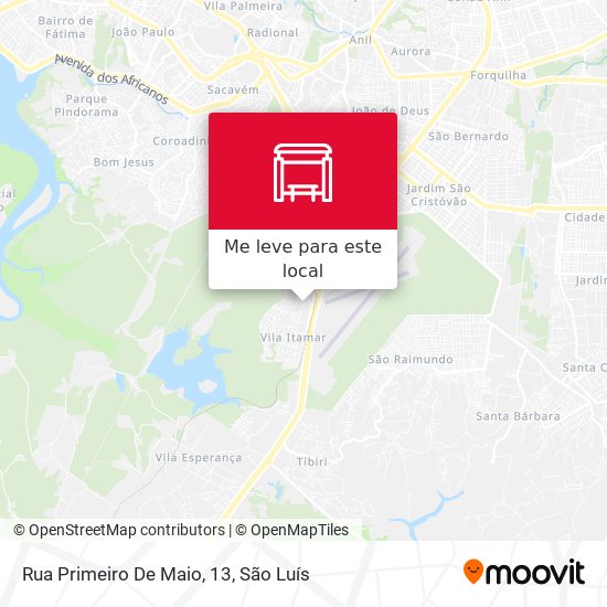 Rua Primeiro De Maio, 13 mapa