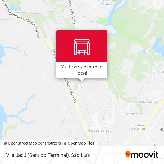 Vila Jacú (Sentido Terminal) mapa