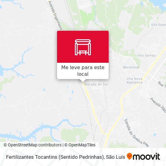 Fertilizantes Tocantins (Sentido Pedrinhas) mapa