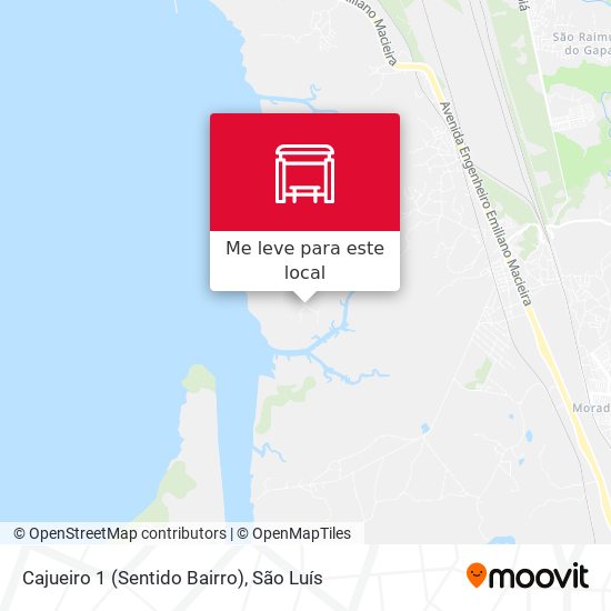 Cajueiro 1 (Sentido Bairro) mapa