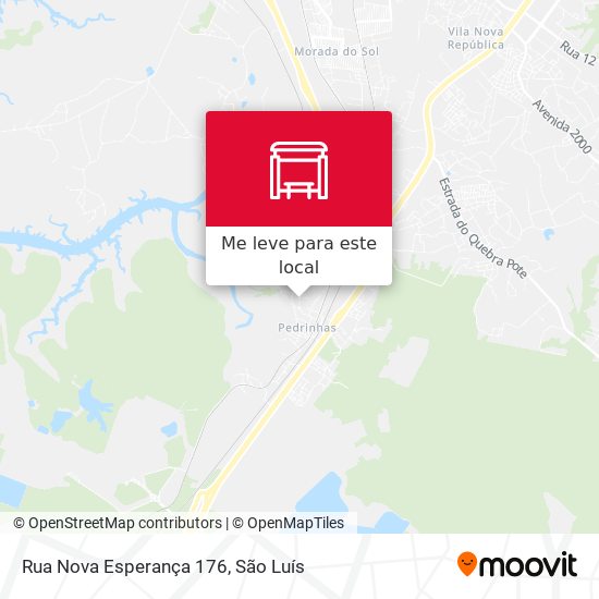 Rua Nova Esperança 176 mapa
