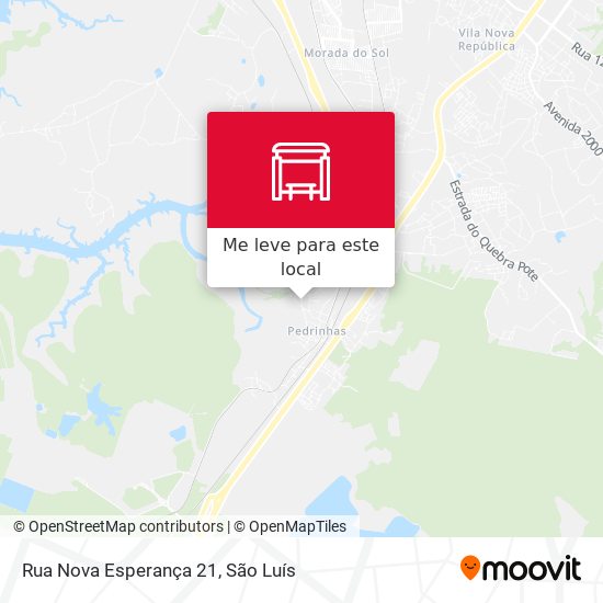 Rua Nova Esperança 21 mapa