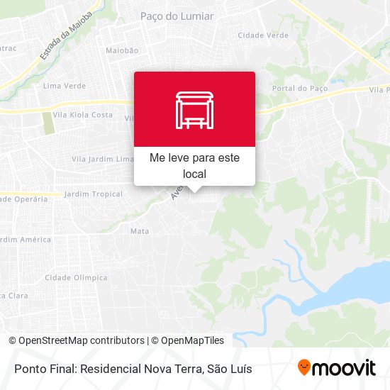 Ponto Final: Residencial Nova Terra mapa