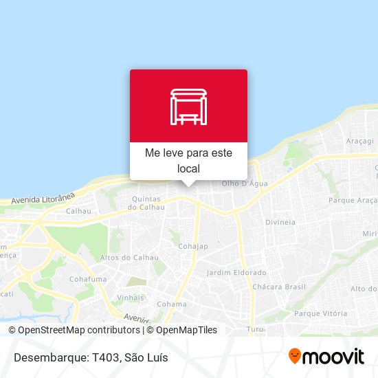 Desembarque: T403 mapa