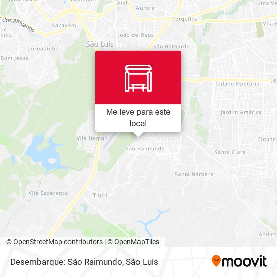 Desembarque: São Raimundo mapa
