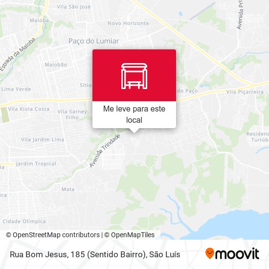 Rua Bom Jesus, 185 (Sentido Bairro) mapa