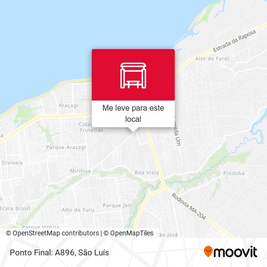 Ponto Final: A896 mapa