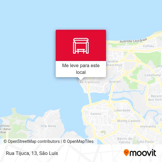 Rua Tijuca, 13 mapa