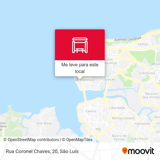 Rua Coronel Chaves, 20 mapa