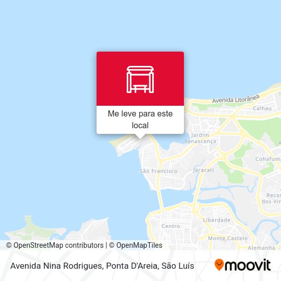 Avenida Nina Rodrigues, Ponta D'Areia mapa