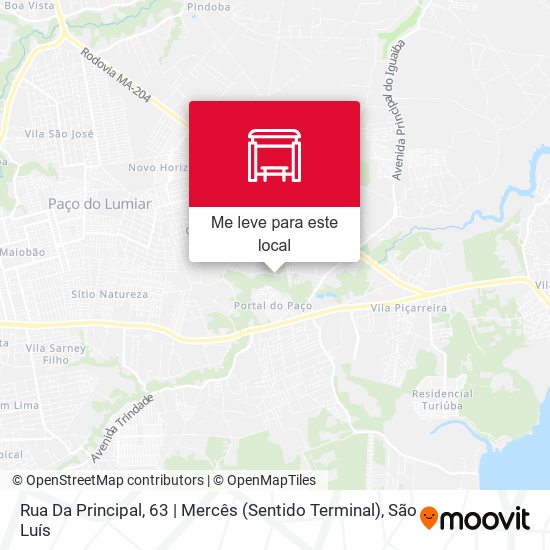 Rua Da Principal, 63 | Mercês (Sentido Terminal) mapa