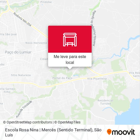 Escola Rosa Nina | Mercês (Sentido Terminal) mapa