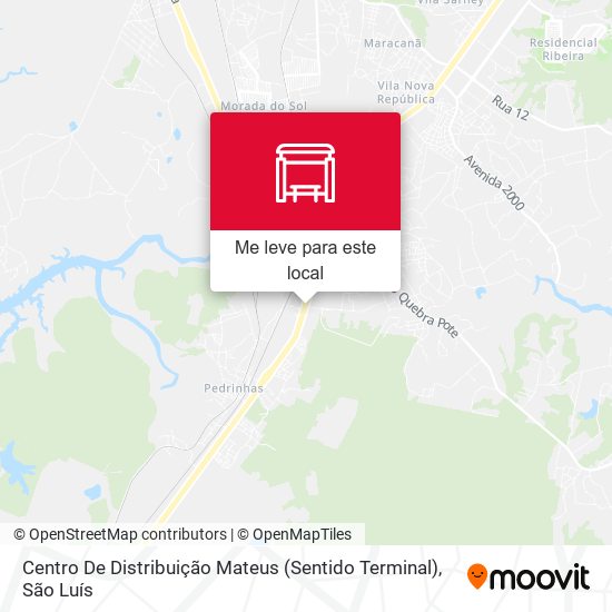 Centro De Distribuição Mateus (Sentido Terminal) mapa