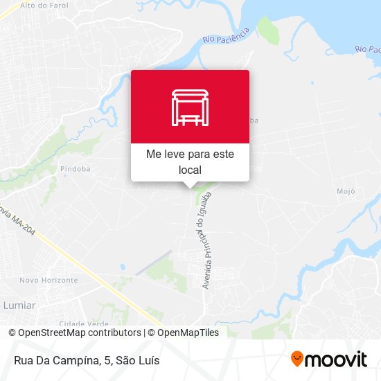Rua Da Campína, 5 mapa