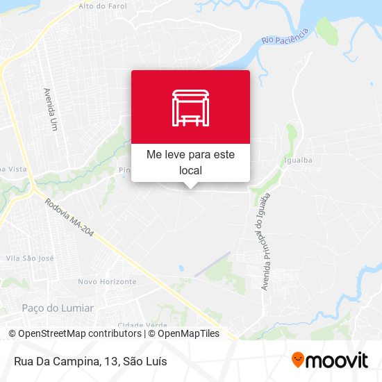 Rua Da Campina, 13 mapa