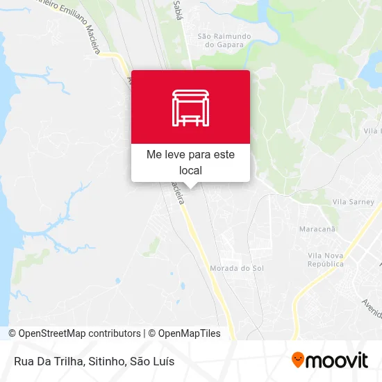 Rua Da Trilha, Sitinho mapa