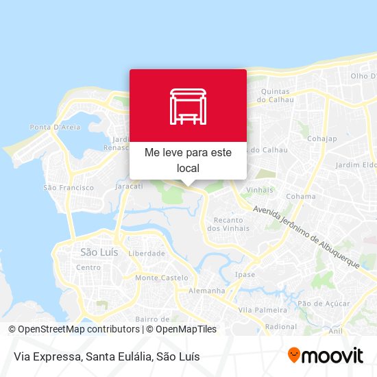 Via Expressa, Santa Eulália mapa