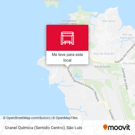 Granel Química (Sentido Centro) mapa