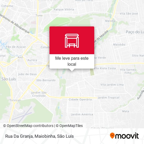 Rua Da Granja, Maiobinha mapa