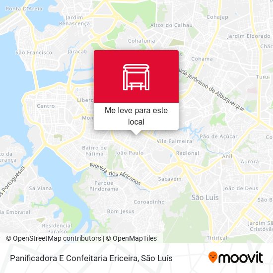 Panificadora E Confeitaria Ericeira mapa