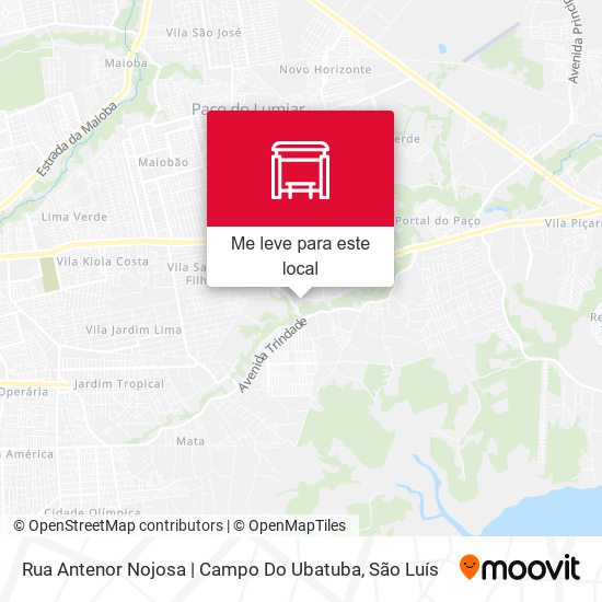 Rua Antenor Nojosa | Campo Do Ubatuba mapa