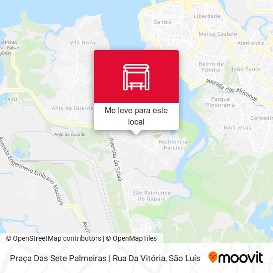 Praça Das Sete Palmeiras | Rua Da Vitória mapa