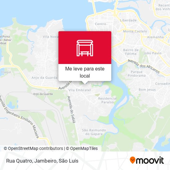 Rua Quatro, Jambeiro mapa