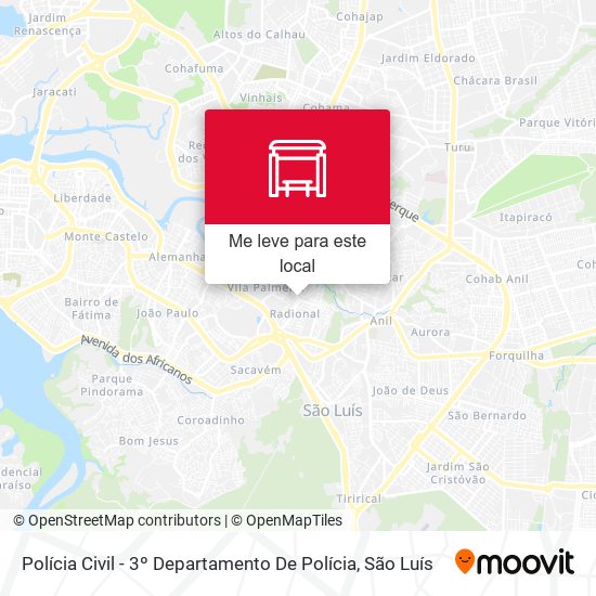 Polícia Civil - 3º Departamento De Polícia mapa