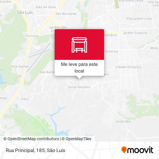Rua Principal, 185 mapa