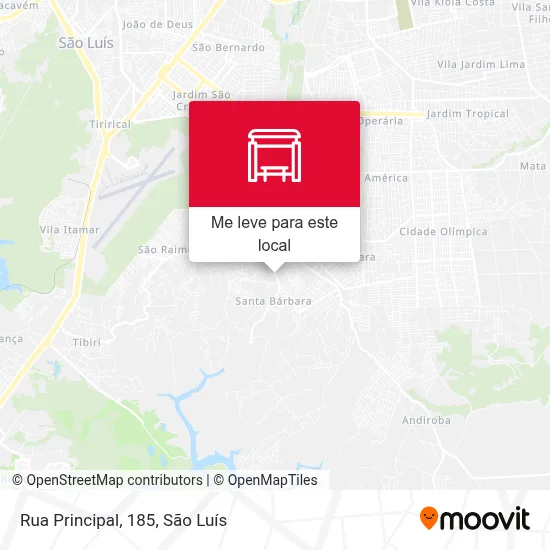 Rua Principal, 185 mapa