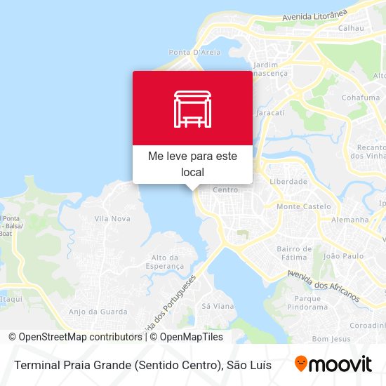 Terminal Praia Grande (Sentido Centro) mapa