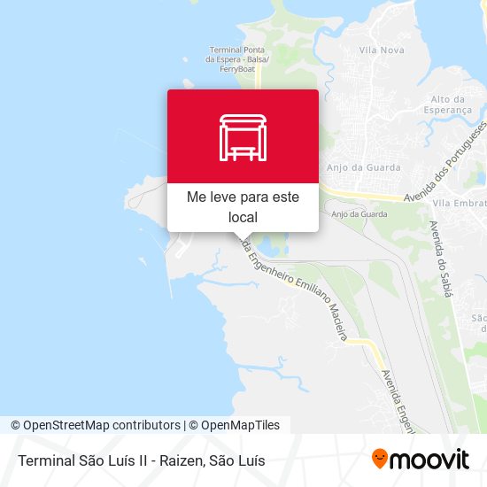 Terminal São Luís II - Raizen mapa