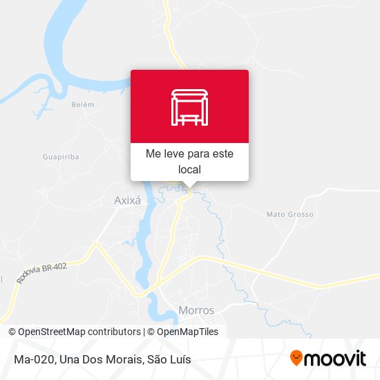 Ma-020, Una Dos Morais mapa