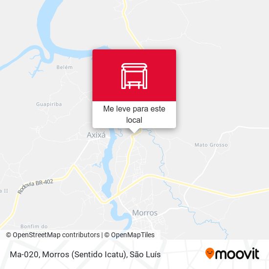 Ma-020, Morros (Sentido Icatu) mapa