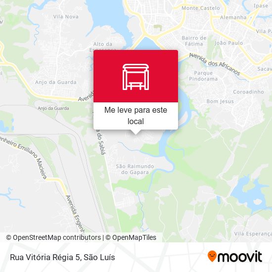Rua Vitória Régia 5 mapa