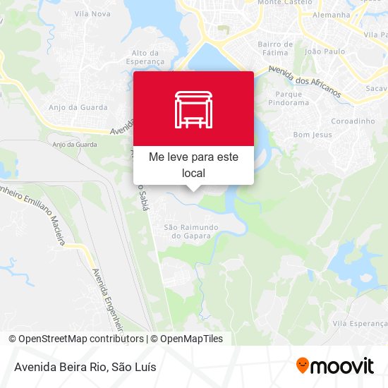 Avenida Beira Rio mapa