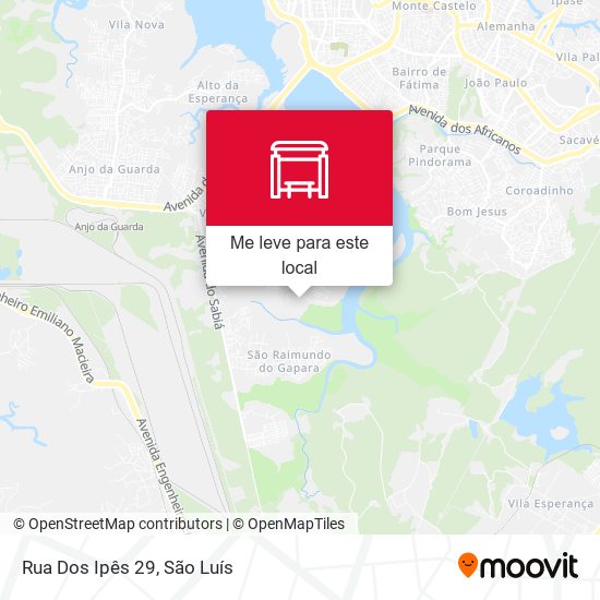 Rua Dos Ipês 29 mapa