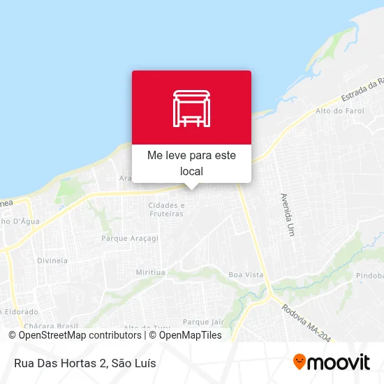 Rua Das Hortas 2 mapa