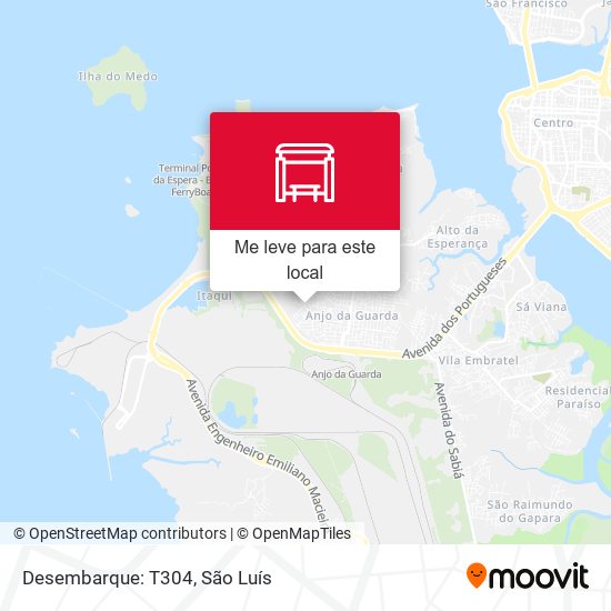 Desembarque: T304 mapa
