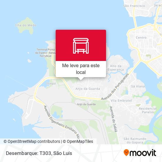 Desembarque: T303 mapa