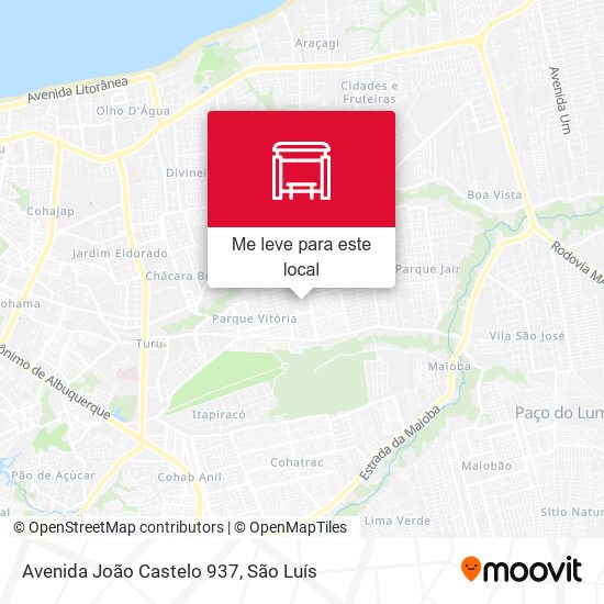 Avenida João Castelo 937 mapa
