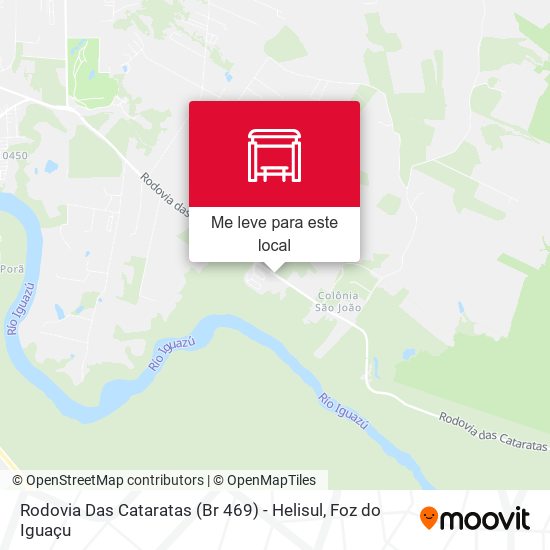 Rodovia Das Cataratas (Br 469) - Helisul mapa