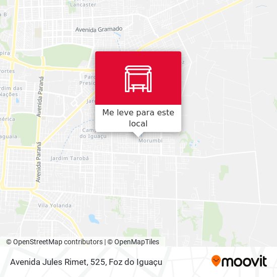 Avenida Jules Rimet, 525 mapa