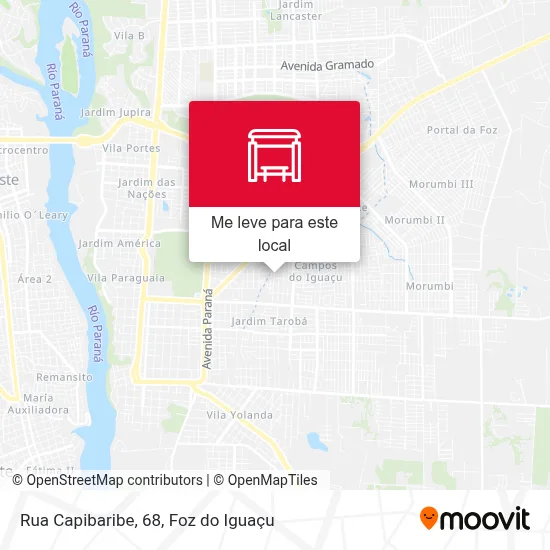 Rua Capibaribe, 68 mapa