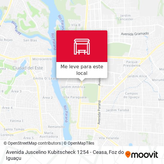 Avenida Juscelino Kubitscheck 1254 - Ceasa mapa