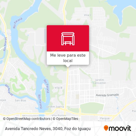 Avenida Tancredo Neves, 3040 mapa