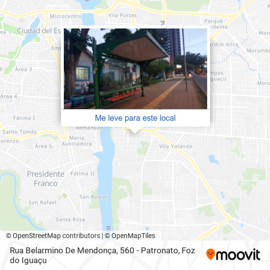 Rua Belarmino De Mendonça, 560 - Patronato mapa