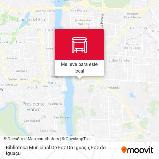 Biblioteca Municipal De Foz Do Iguaçu mapa