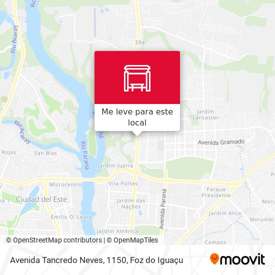 Avenida Tancredo Neves, 1150 mapa